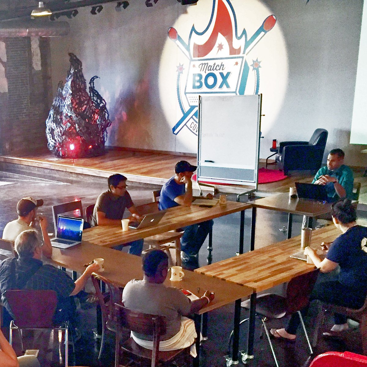MatchboxCowork's tweet photo. #MBXam is next week! Drop by for some coffee and creative discussion with Remy Thomas of Bird Teeth Art &amp; Marketing. https://t.co/idrY3PwA3V https://t.co/mTU16q7h81