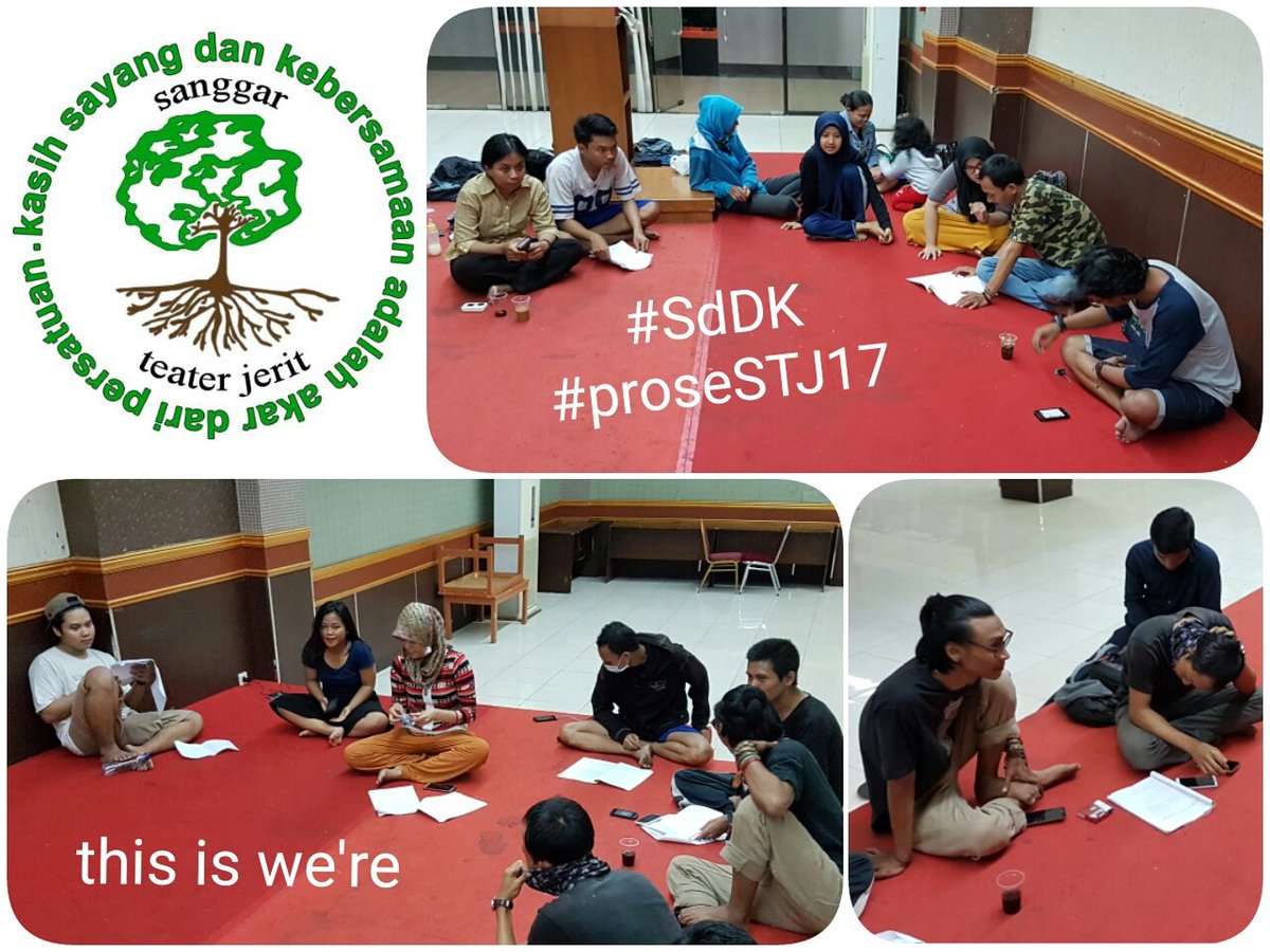 selalu melakukan aktifitas yang liar biasa.. mari berproses #proseSTJ17 #SdDK #teaterjerit #STJ
