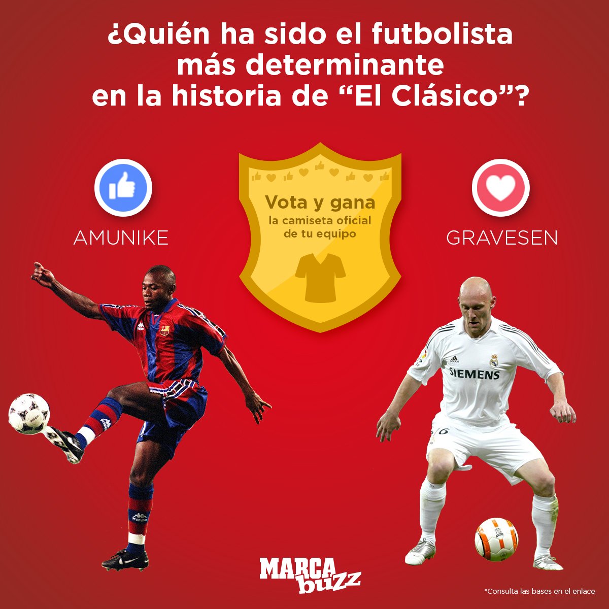 MARCABuzz's tweet photo. 📢¡Atento!📢 Tenemos un concurso en Facebook sobre 'El Clásico', que seguro te va a interesar. #MarcaBuzz
Entra aquí ➡ https://t.co/9pt2TAkDaM https://t.co/r59CFMIOWv