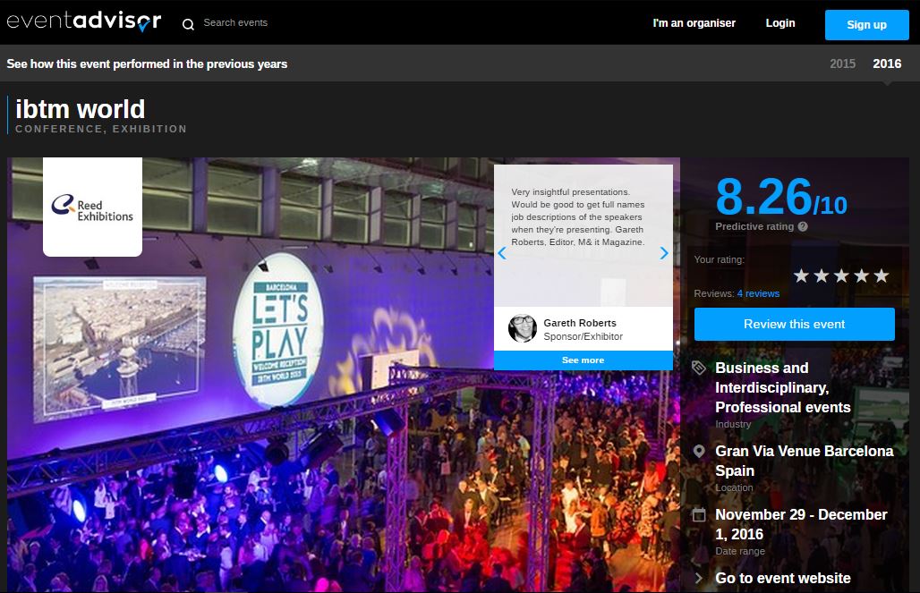 eventadvisorcom's tweet photo. Fresh tech for your event? #eventadvisor is a proud part of @ibtmworld! #ibtmvibe @EventTechLab https://t.co/6DoQ1oimgL