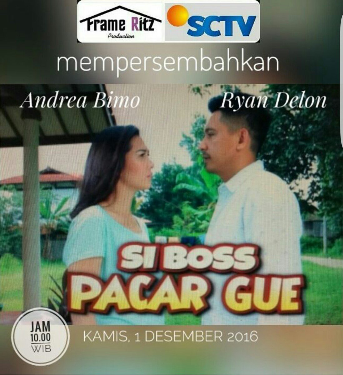 FrameRitz_Prod's tweet image. Yuk bsk standby ya di @SCTV_ ada FTV Fresh dari kami cast @andrea_dian_ind @MrRD_sit happy watching all....