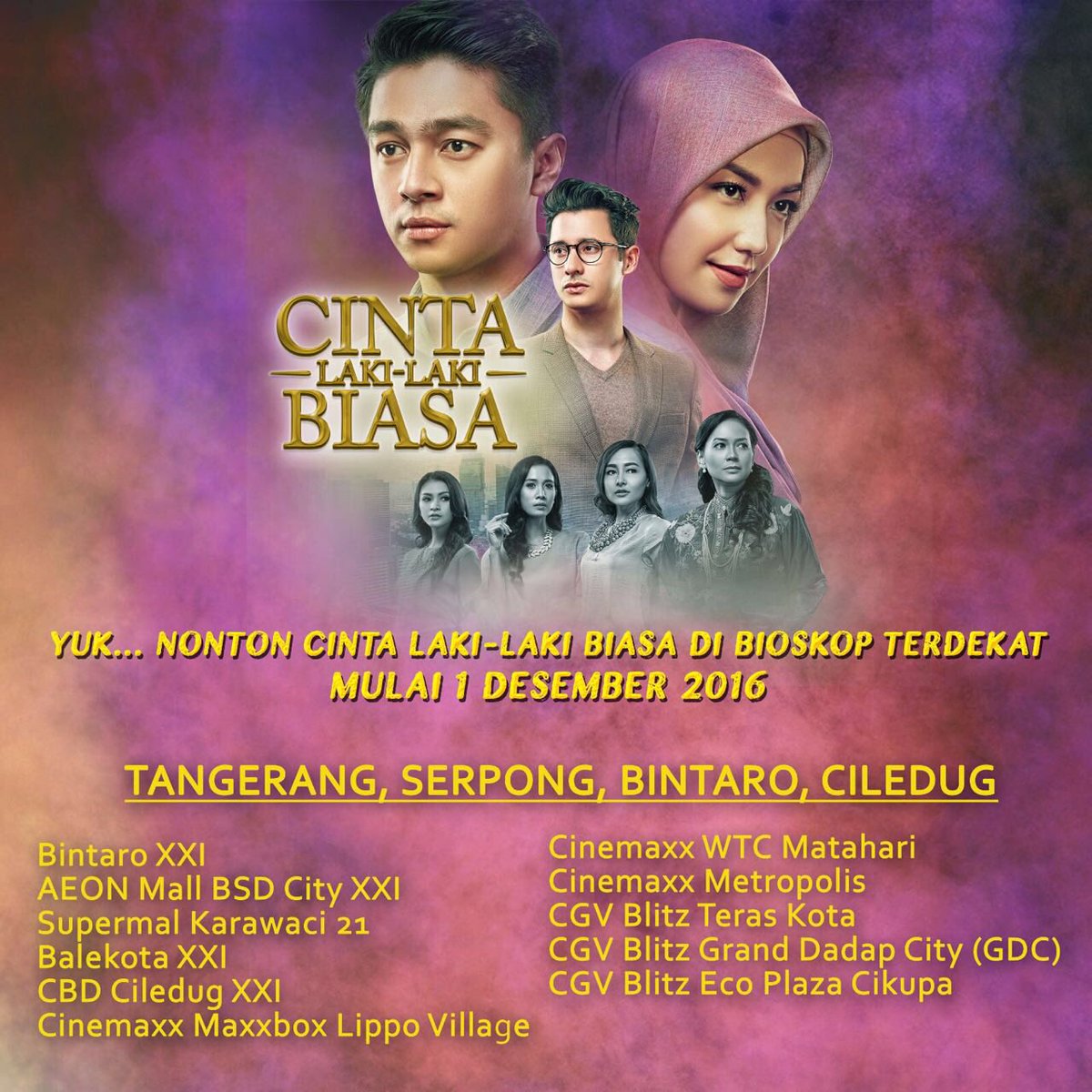 DevaMahenra's tweet photo. Mana nih suaranya yang berencana ke bioskop nonton @CintaLaki2Biasa di hari pertama penayangan besok? https://t.co/XYf4dyucIM