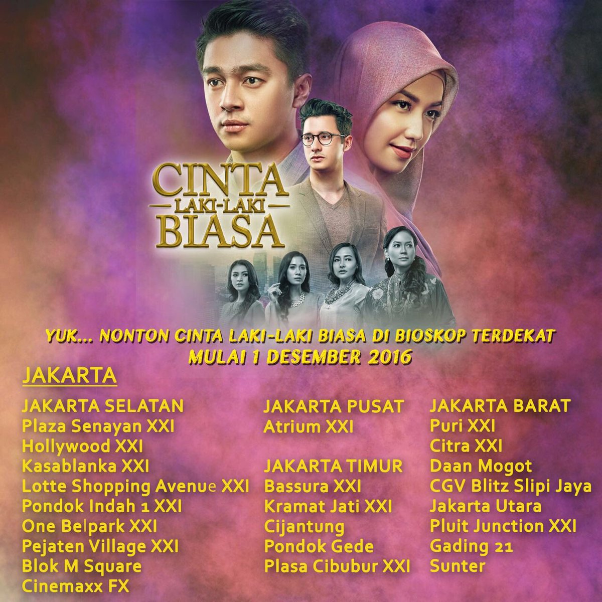 DevaMahenra's tweet photo. Mana nih suaranya yang berencana ke bioskop nonton @CintaLaki2Biasa di hari pertama penayangan besok? https://t.co/XYf4dyucIM