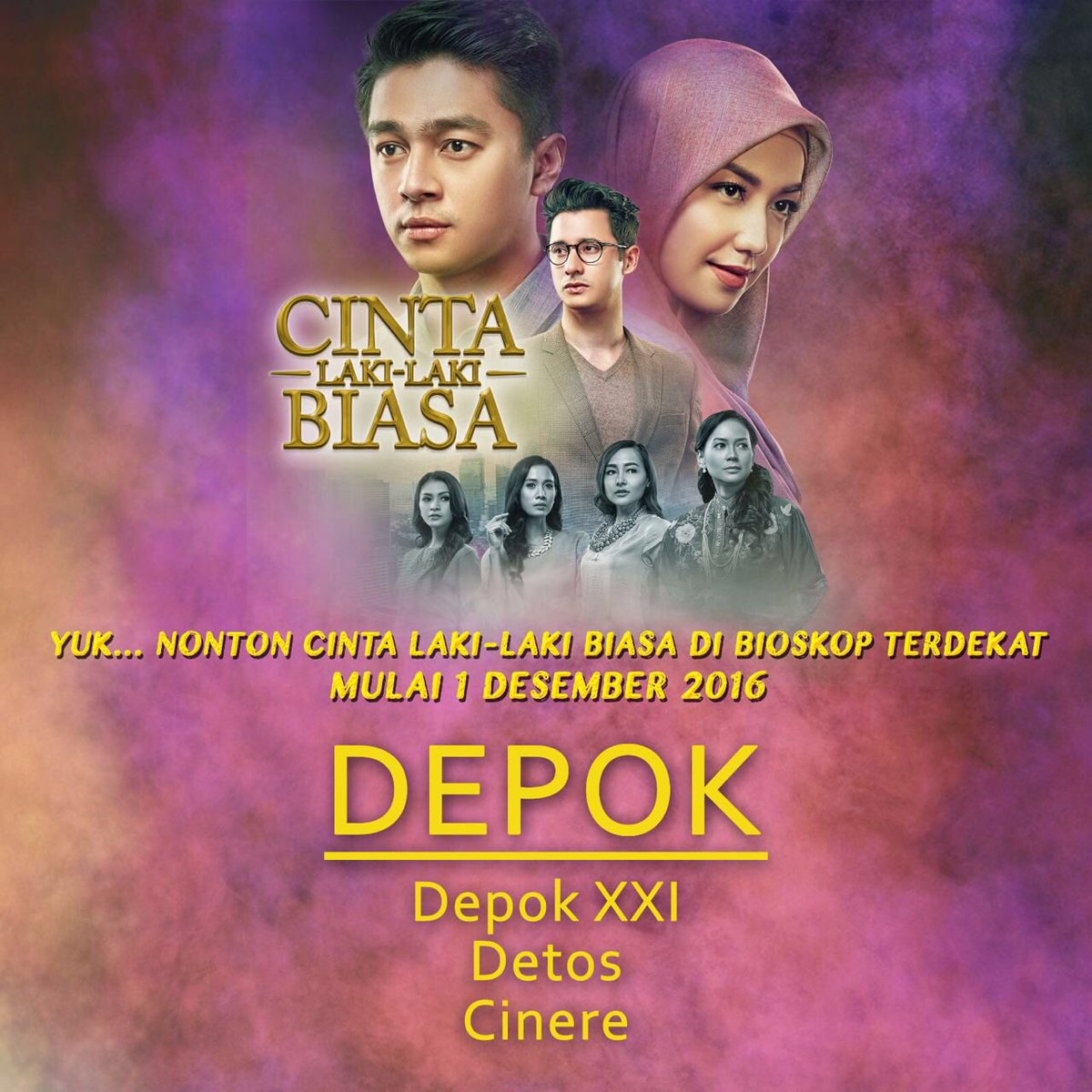 DevaMahenra's tweet photo. Mana nih suaranya yang berencana ke bioskop nonton @CintaLaki2Biasa di hari pertama penayangan besok? https://t.co/XYf4dyucIM