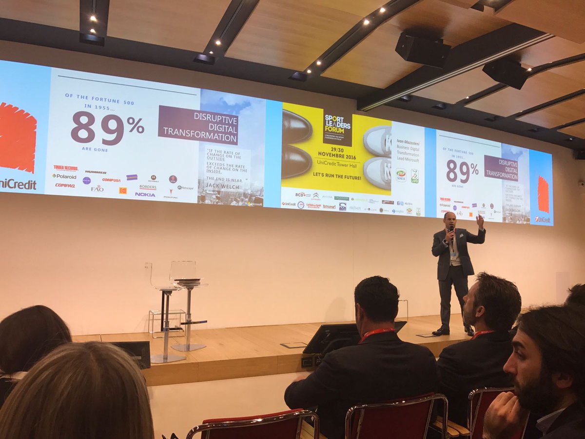 microsoftitalia's tweet photo. #SLF2016 @ivmazz Il dato in sé è general purpose technology: intelligenza umana e artificiale permette poi sintesi e orientamento a business https://t.co/yAsKVOKzyI