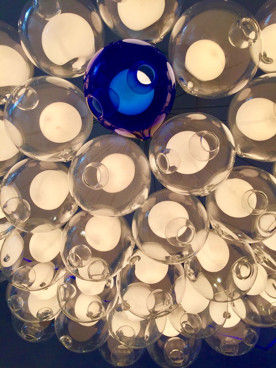 This stunning <a href="/BocciDesign/">bocci</a> fixture is a constant inspiration - has style, class and a pop of blue! #Hadleighs #Bocci #HManLifestyle