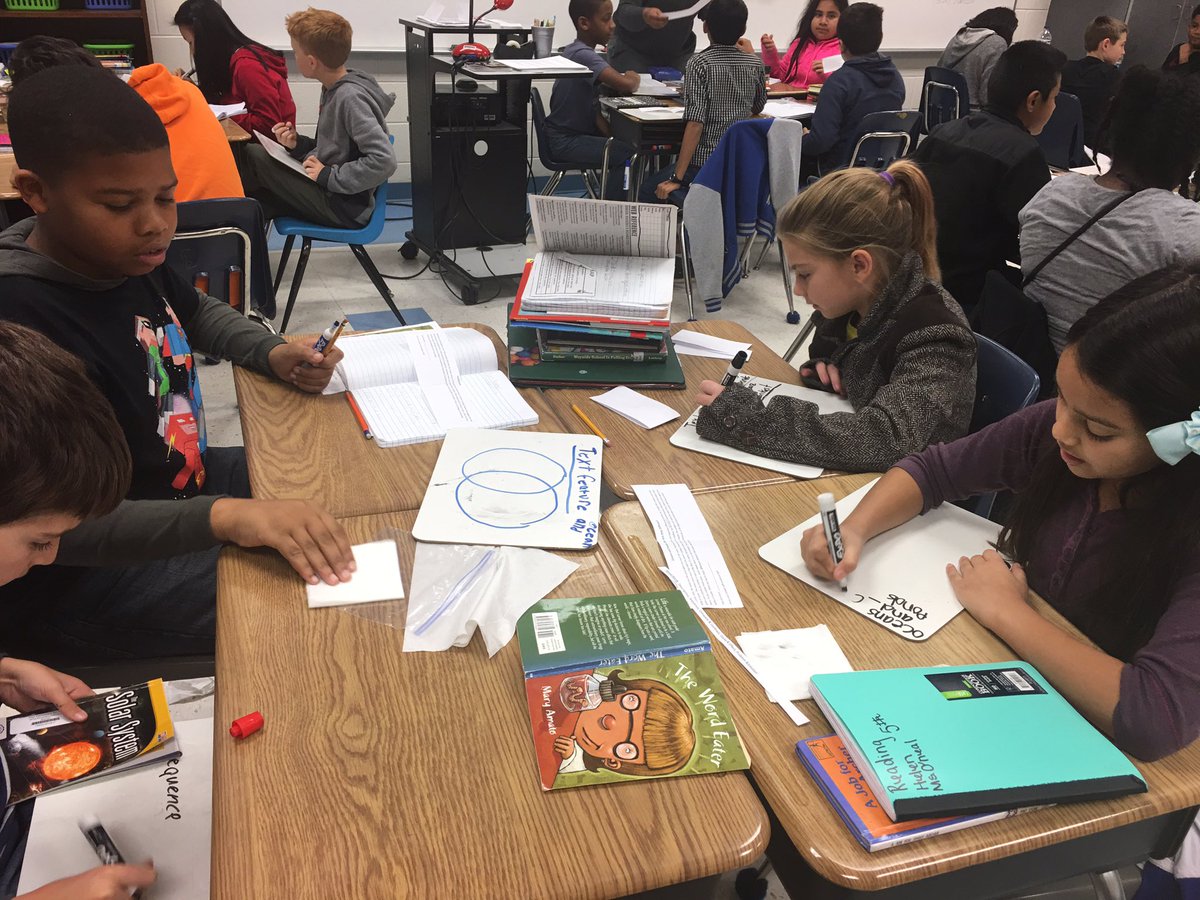PilotPrincipal1's tweet photo. 5th grade ARC: Identifying text features #engaged #ARCRocks @PilotES @GCSchoolsNC @AmericanReading @Oneal5th https://t.co/BzGDwbMSKE