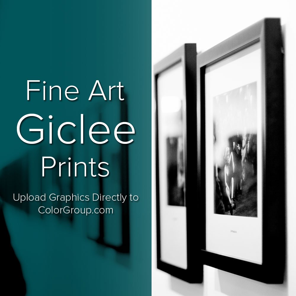 ColorGroupInc's tweet image. Create the ultimate portfolio or gallery show with help from Graphics by Color Group!
We offer Fine Art "Giclee" Print services.