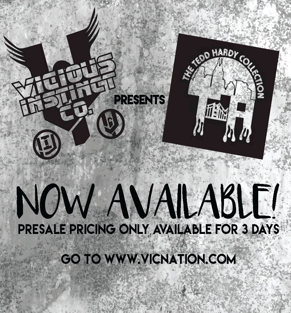 <a href="/VIC_Nation/">viciousinstinct</a> has pre-sale prices - BRAND NEW <a href="/TeddHardy/">NO. DAYS. OFF.</a> COLLECTION! VICnation.com/Shop #THC #TeddHardyCollection #actionsports #fashion