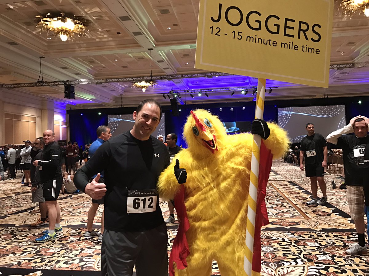 cgparrott's tweet photo. First 5k ever!#Reinvent #girlswhocode https://t.co/jHzeozX1Vm