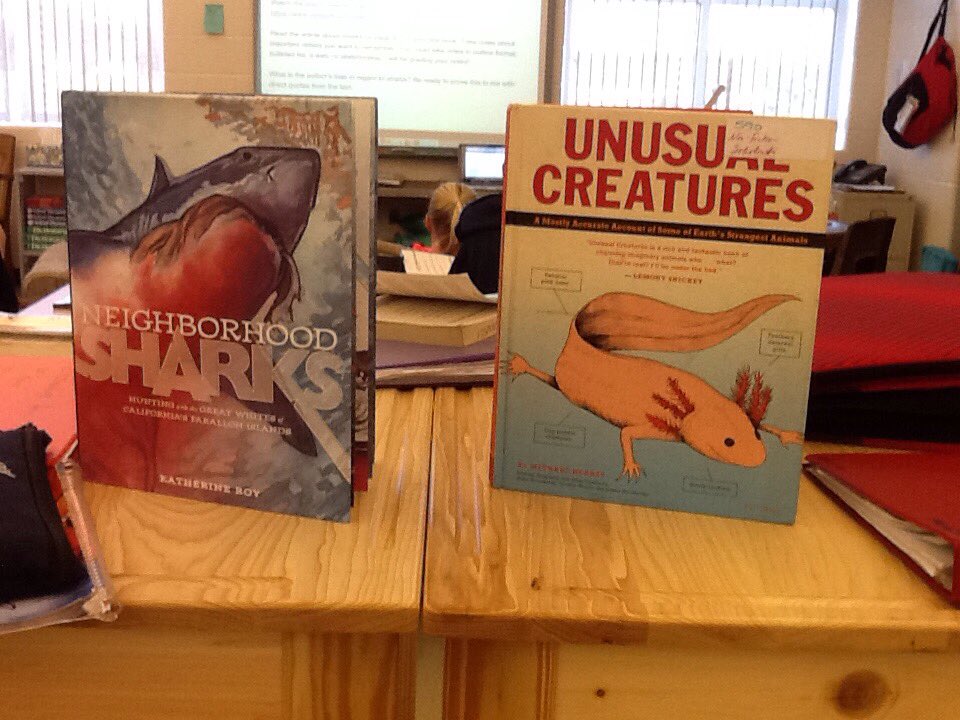 SagesHoots's tweet photo. Two informational texts we recommend in our seventh grade class. #Readergrams #GoSages https://t.co/BnyRj1Aw5N