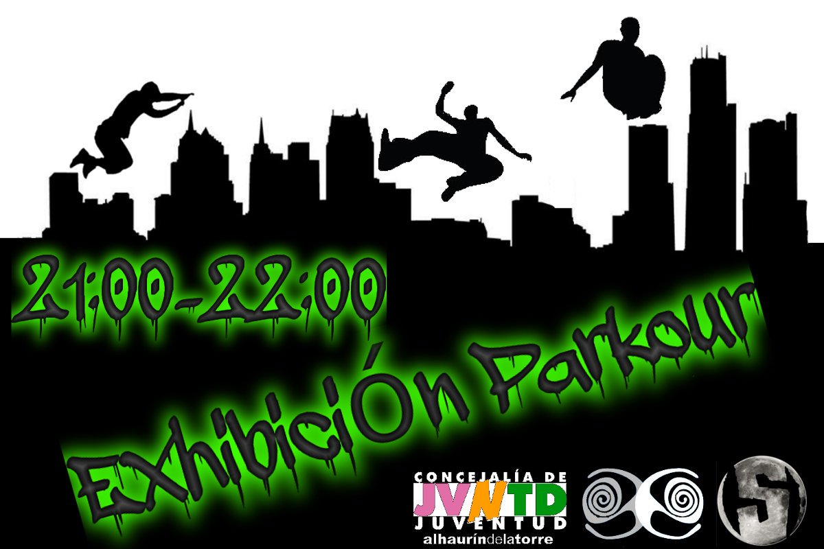 Exhibición de Parkour en la casa de la Juventud.