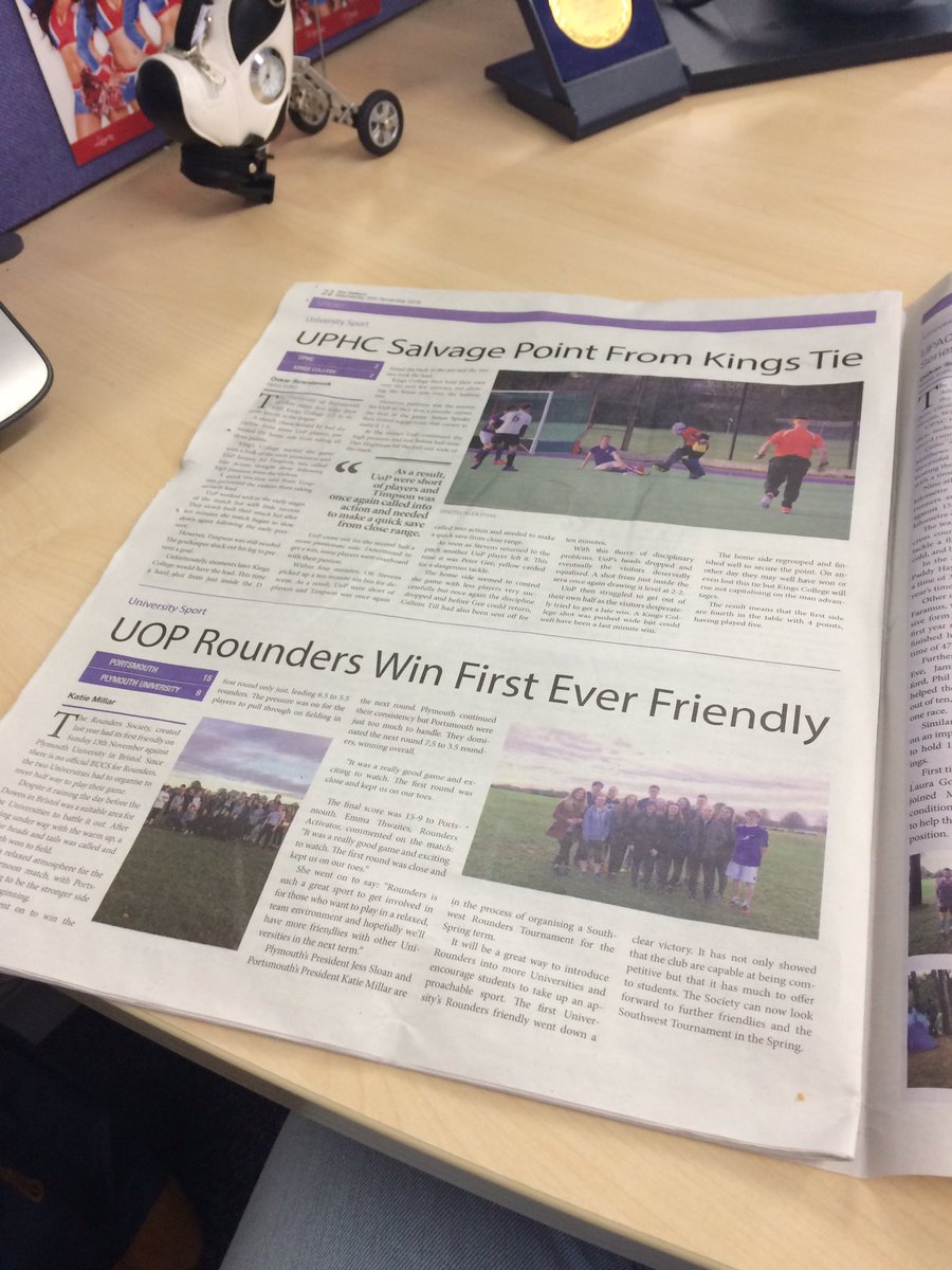 Have you picked up this months <a href="/GalleonNews/">The Galleon</a> ? Some great articles on <a href="/PortsmouthUniFC/">UPFC</a> <a href="/upsuRounders/">UPSU Rounders</a> and @pompeyunihockey
