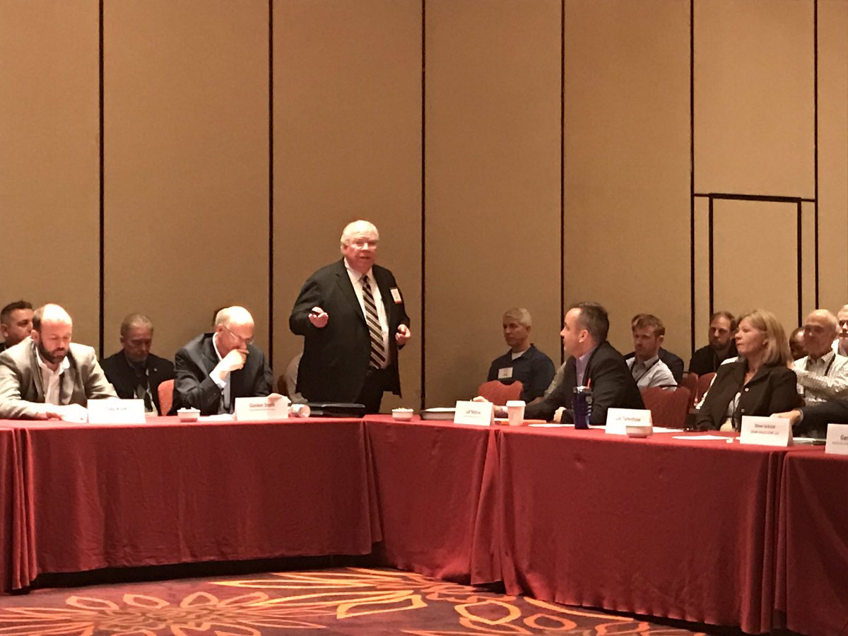 PaveConcrete's tweet photo. Bill Toohey @ARTBA, outlines Project 2019, a bold, sustainable approach to surface transportation funding at #AM53. https://t.co/70gAwWmh5u