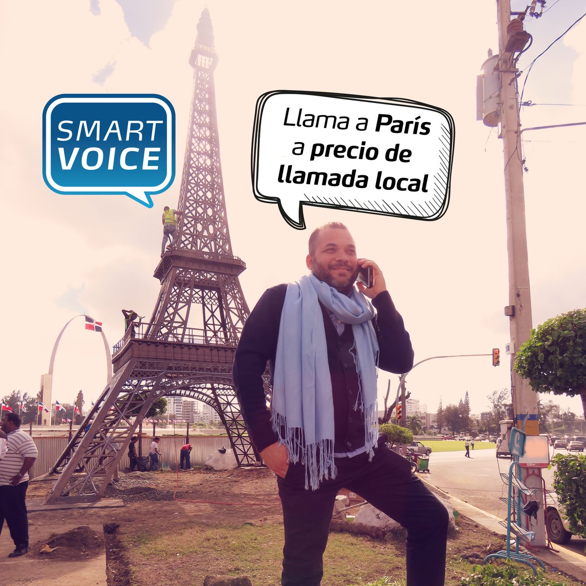 windtelecom's tweet photo. ¡Comunicarse a Europa nunca se sintió tan cerca! 🇫🇷 🗼Descarga la App SMARTVOICE en tu playstore y llama a Francia a precio de llamada local😍 https://t.co/mRYOuC6PqX
