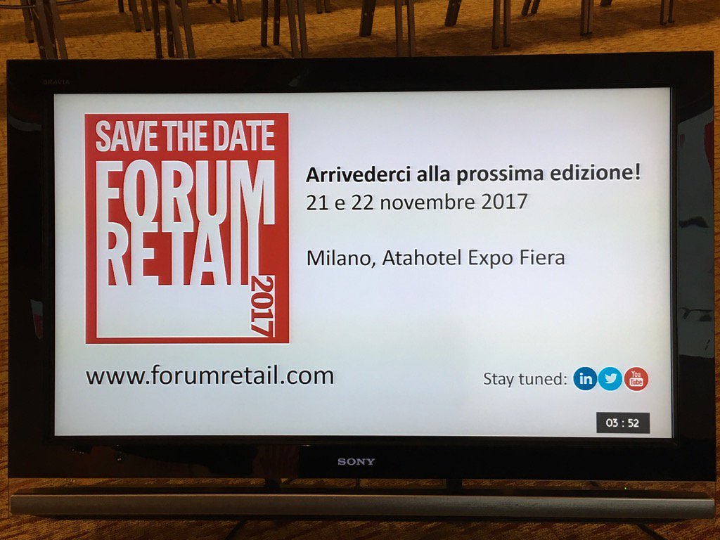 ForumRetail's tweet photo. Si chiudono i lavori della 16^ edizione di #forumretail https://t.co/LnpyVNFb9D
