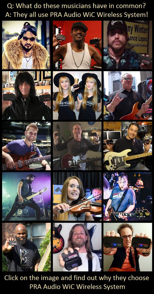 audality_inside's tweet photo. Q: What do these great musicians have in common? A: They all use WiC!
Read the story and found out why.
https://t.co/UI4YG1Q0uB https://t.co/hjiksXw4tv