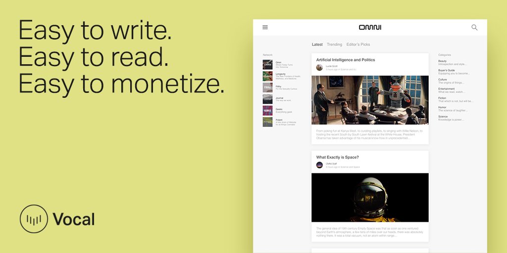 Vocal_Creators's tweet image. Create a Vocal account, post to like-minded communities, monetize your content. vocal.media