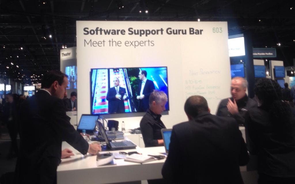 MicroFocus's tweet image. #HPEDiscover: #HPESW customers have questions abt your solution? Why not head over to our Support Guru Bar &amp;amp; ask the team your q&apos;s