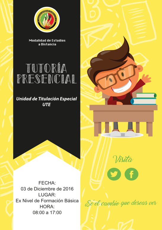 med_unl's tweet photo. Tutoría Presencial para la "Unidad de Titulación Especial" (#UTE) de la #MED. Sábado 03 de diciembre de 2016 a las 08:00. https://t.co/XdQaawgAE9