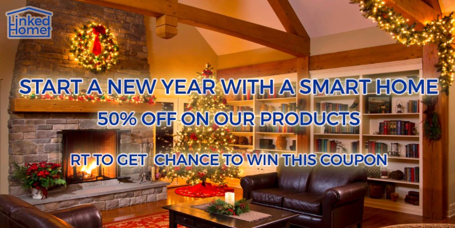 LinkedHomeUS's tweet photo. Christmas is coming! And we are about to launch our new products so get a chance to win a coupon from us. #IESEGsmm #RT #SmartHome https://t.co/CP9bIog359