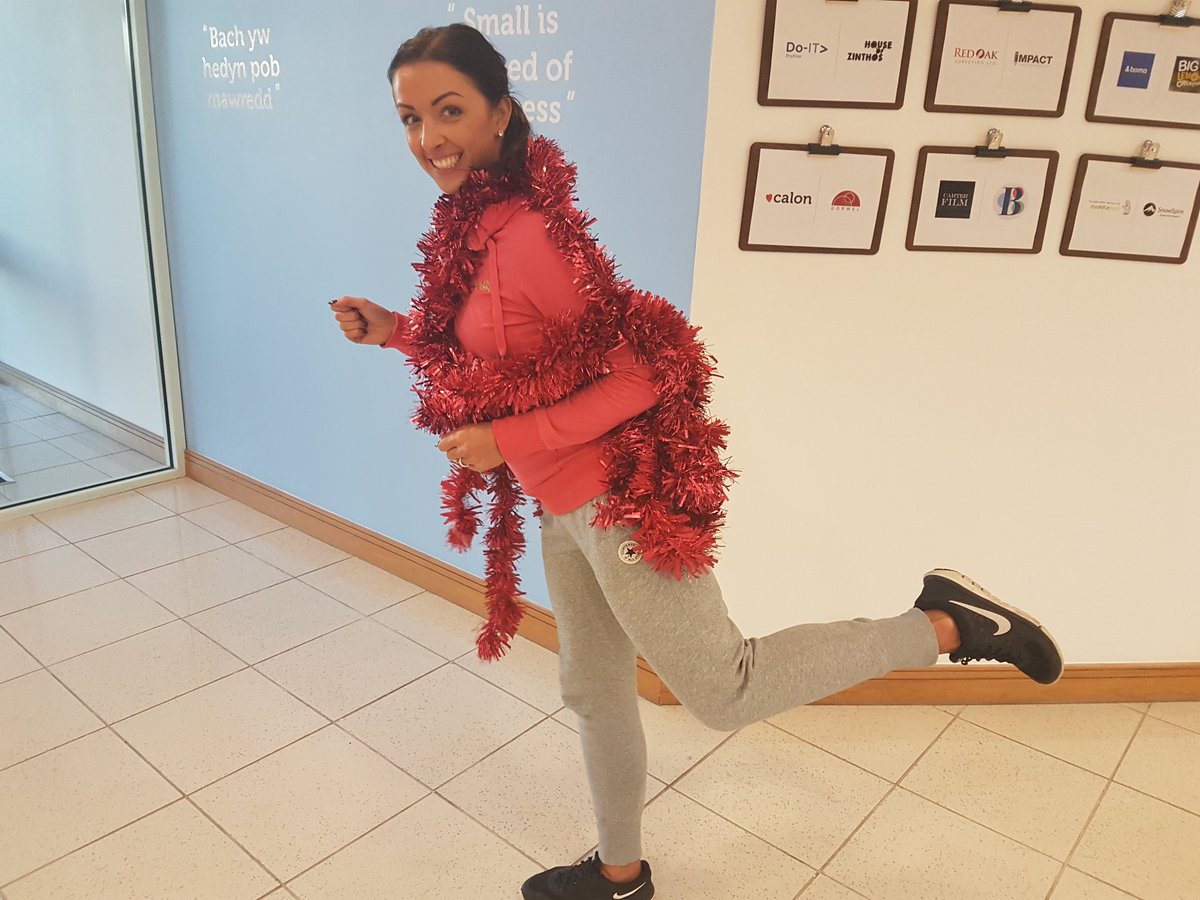 TownSq_Support's tweet photo. . @CariannJones has been training hard for the Llandough #TinselRun! https://t.co/YrB0g0j6Va