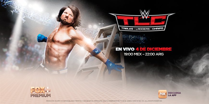 STARPremiumLA's tweet photo. El derby de la demolición pondrá en alerta a la #WWE. Faltan solo unos días. ¿Estás listo para el #TLC? https://t.co/LLvicxHr6Q