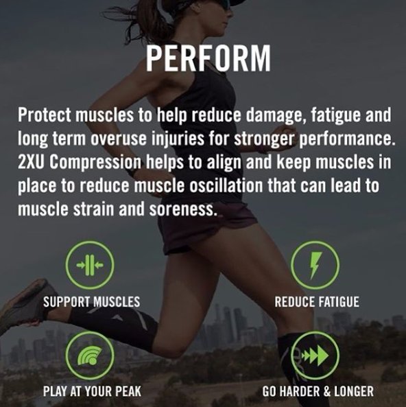 2XUcanada's tweet image. Perform stronger with greater muscle support and reduced fatigue in #2XUcompression 👊