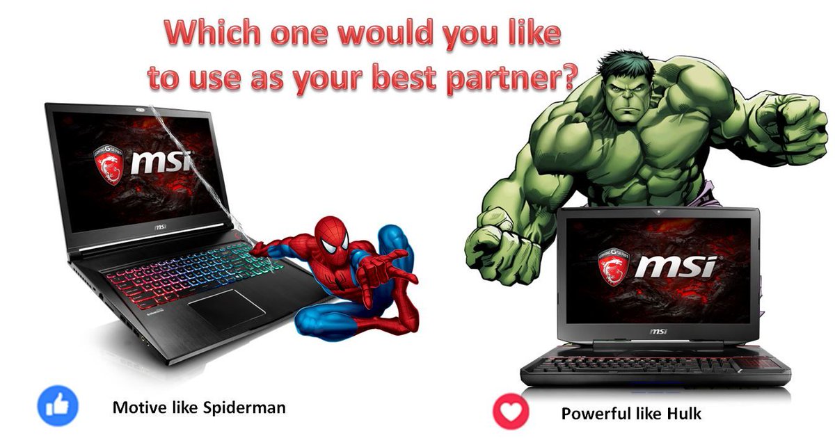 MSIGamingCO's tweet photo. Cual te gustaría que fuese tu compañero?

#MSI #Gaming  #no1ingaming https://t.co/kjeGlcroXy