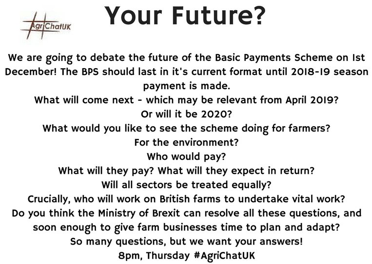 AgriChatUK's tweet photo. Tomorrow at 8pm, #AgriChatUK
Please spread the word!
We discuss the next steps. https://t.co/bGU6Fp77oW