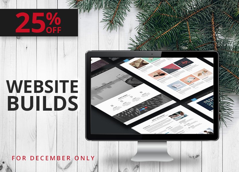 DMXDesigns's tweet photo. Lekker Special! 25% off website builds for December only, Claims yours now! #websites #design #special #holiday #websitebuild #create https://t.co/4YTwF9AiKQ