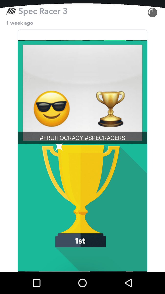 iiiClever's tweet photo. 1st place! So much fun :)  #FRUITOCRACY #SPECRACERS https://t.co/dpd0sAufVJ