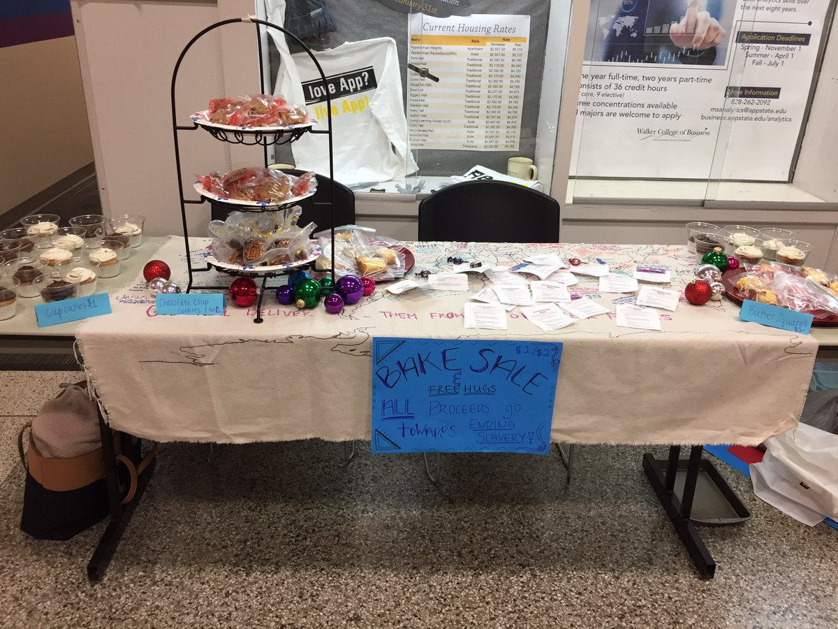 IJMAppState's tweet photo. Want something sweet to break up the finals blues? Come to the international hallway until 2! Everything is $1! 🎉 https://t.co/qwZwxwJPDz