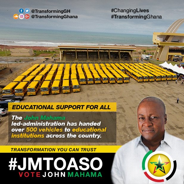 TransformingGh's tweet photo. The @JDMahama-led govt will continue to support educational institutions in the country.
#TGFlashback #ChangingLives #TransformingGhana https://t.co/EV9HOWkgk3