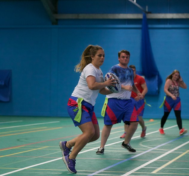 TaggedRugby's tweet photo. Not keen on sport in cold weather? Tagged can be played indoors and outdoors so come along to a session #GiveItATry https://t.co/URqvUky1r8 https://t.co/2TibYFwKay