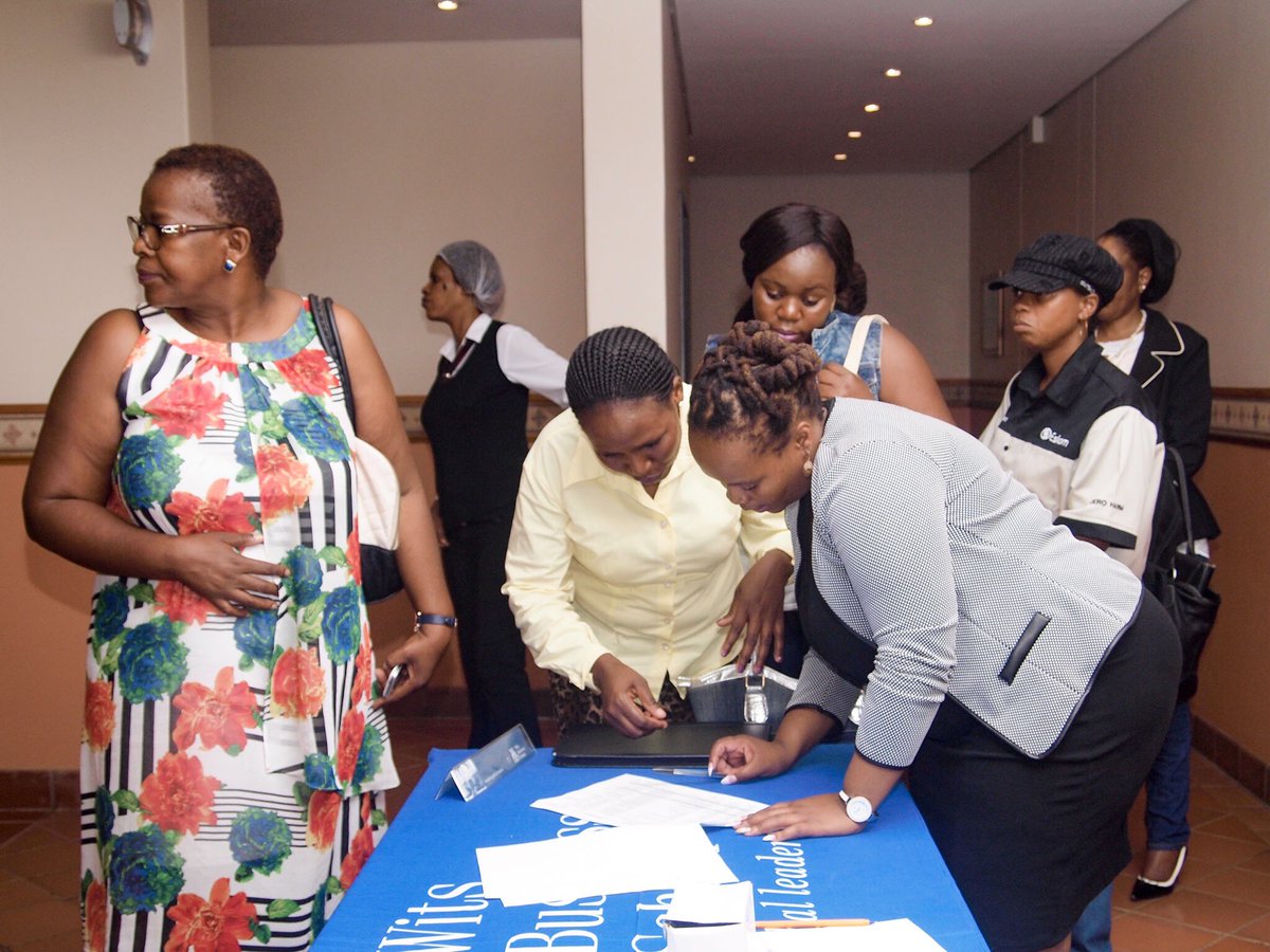 GPLegislature's tweet photo. Attendees checking in at the @witsbschool Women in Business #wbstalk https://t.co/LSdzw9Eupu