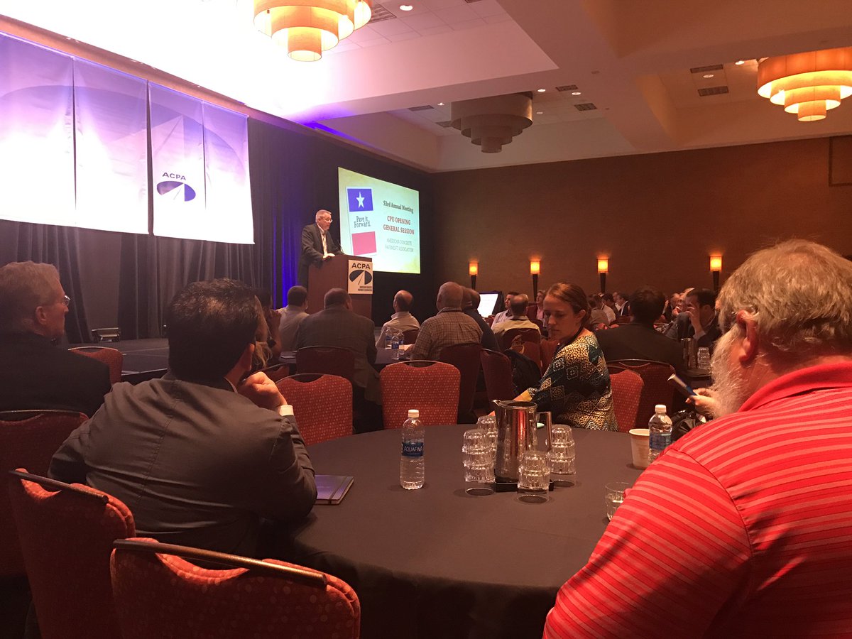 PaveConcrete's tweet photo. Concrete Pavement University begins at #AM53. #concrete https://t.co/lYM8h5yBZR