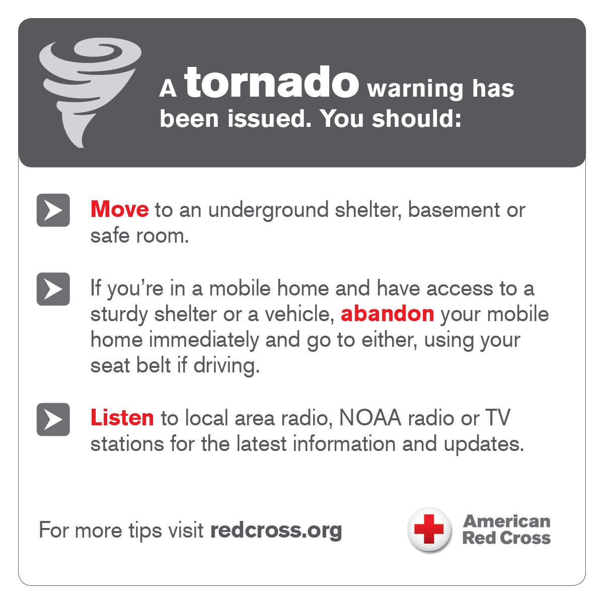 RedCross's tweet photo. Be prepared for the risks of severe weather with the #RedCross Emergency App: https://t.co/uIGYsXG5PL https://t.co/VMz0WBBZhI