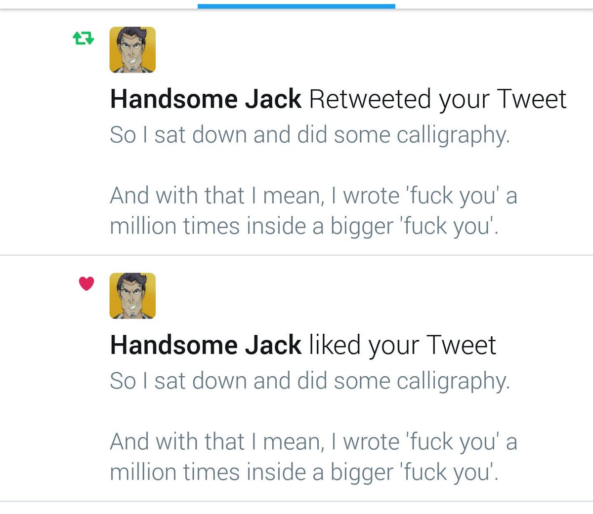 Wow, /someone/ decided to show some affection.