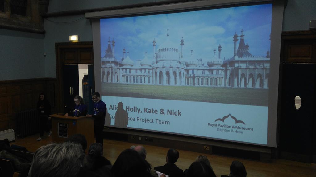 helenmears's tweet photo. Alice and Nick, @BrightonMuseums VSOs, summing up a brilliant day #workforce2016 https://t.co/1cXGjPSHpd