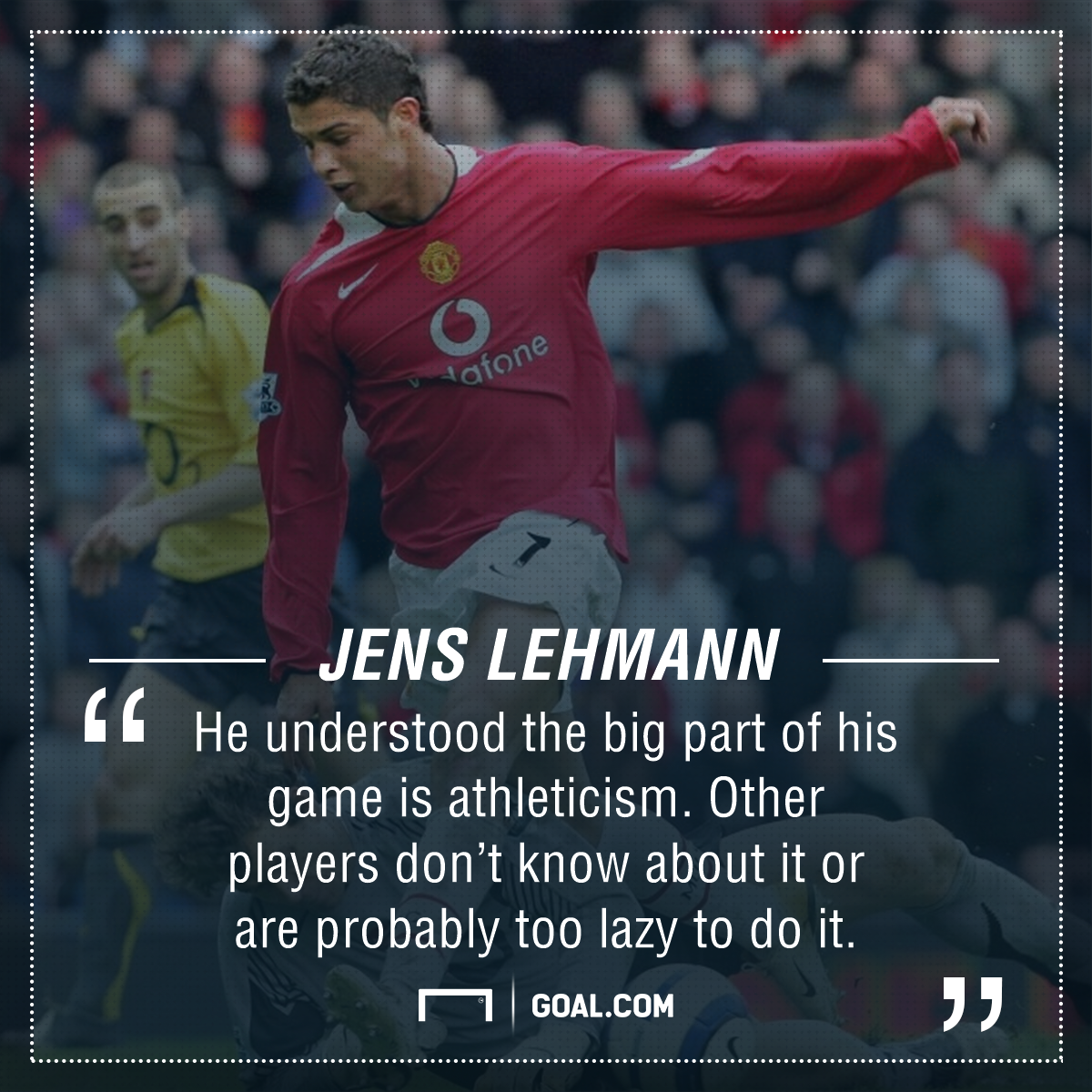 ChrisWheatley's tweet image. Lehmann on 'fantastic athlete' Cristiano Ronaldo.