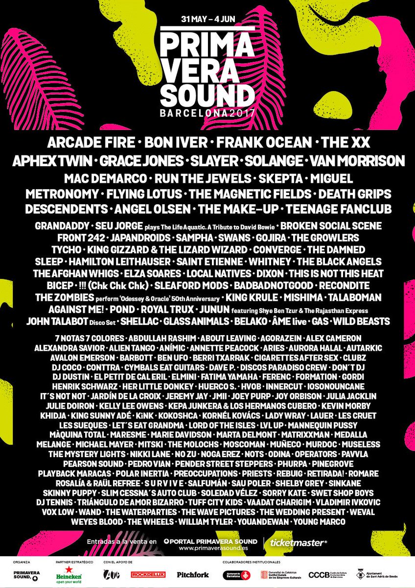 PlayPeopleT_MX's tweet photo. Este es el cartel oficial de @Primavera_Sound https://t.co/d24x3YfGT3