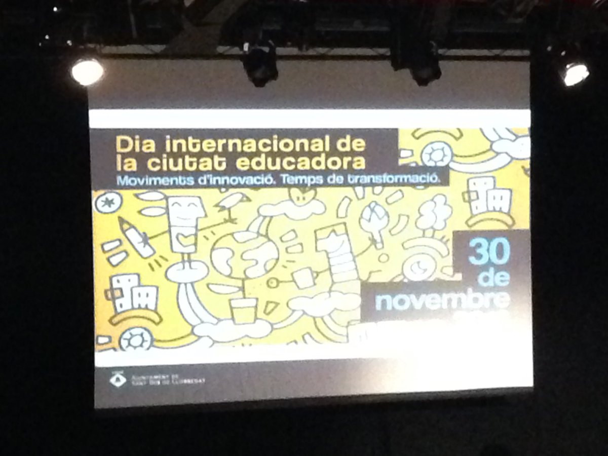 mireiacalvo's tweet photo. L'educació travessa els murs de l'escola i s'estén a tota la ciutat...#CiutatEducadora #EducatingCityDay #santboi https://t.co/cf0sW9eOyk