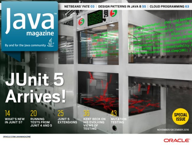brunoborges's tweet image. #Java developers, improve your tests! Check out the latest #JavaMagazine for a full article about #JUnit5 and more!
javamagazine.mozaicreader.com/NovDec2016/Def…