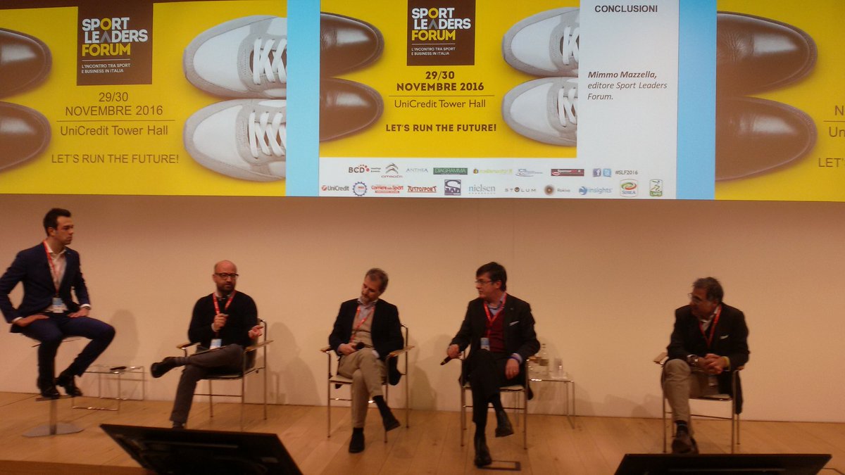 SportleadersC's tweet photo. #SLF2016 Conclusioni con @cortimax , @Marnaz66 ,  @ef_giangreco , M. Callegari e Mimmo Mazzella,  editore dello Sport Leaders Forum https://t.co/atGu1vsAcP