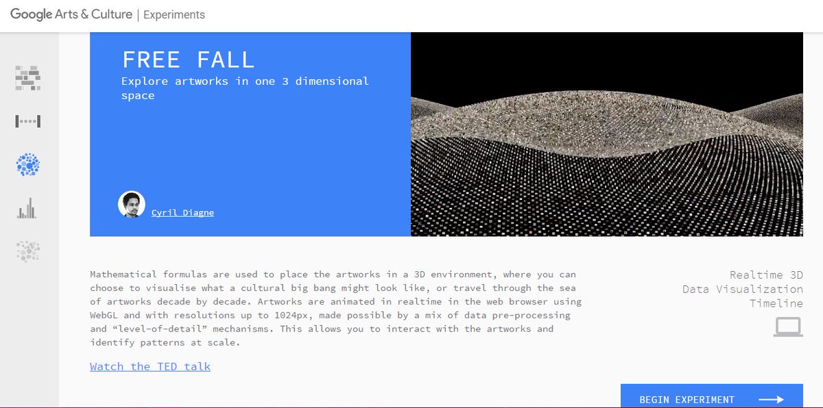 maartaaCs's tweet photo. investigando en google Arts &amp; Culture sobre el FREE FALL #perfilescultura https://t.co/Z6mj53lOXK