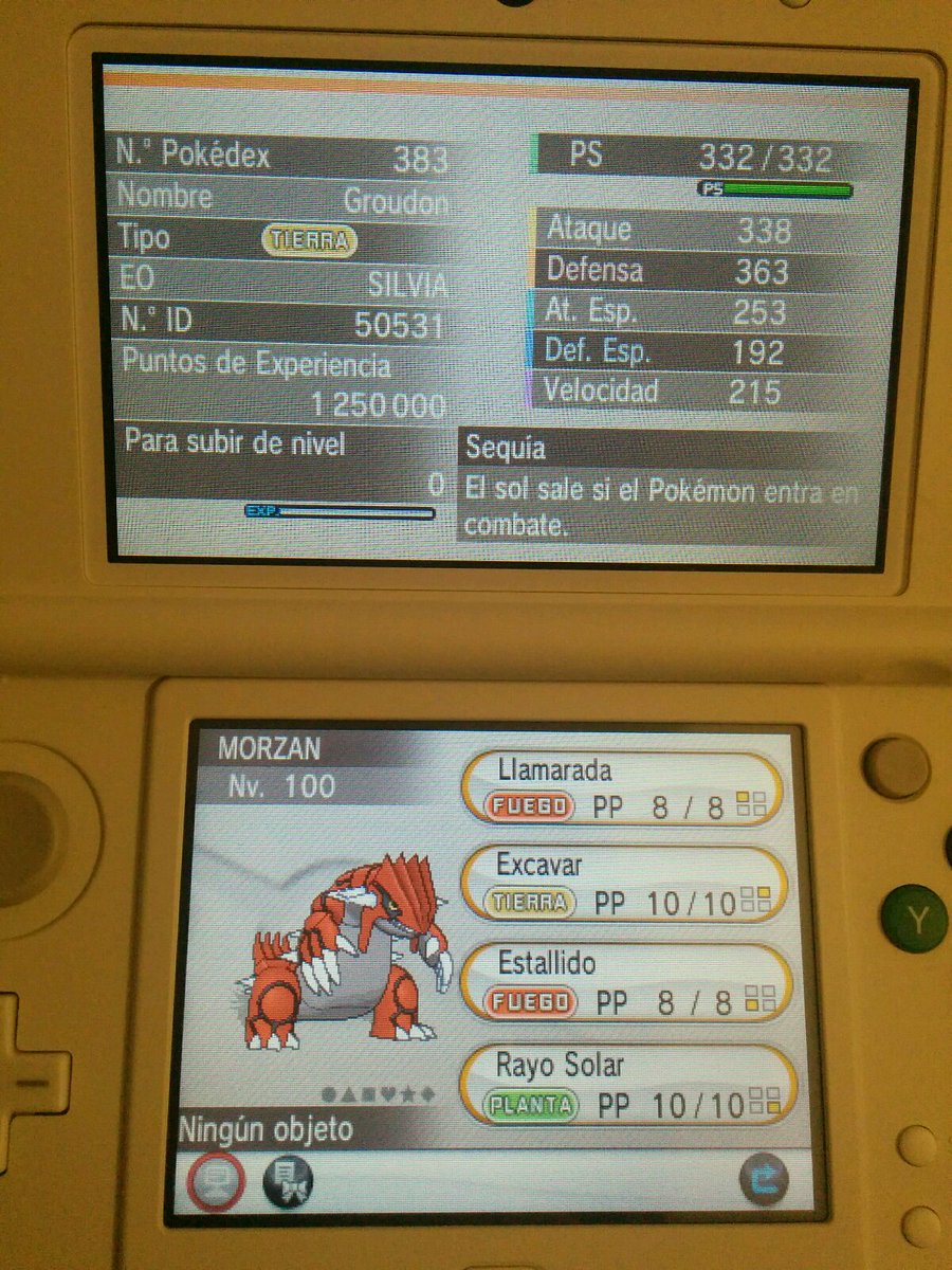IronSil's tweet image. #datorandom Este Groudon es de mi Pokémon Rubí (GBA) que fui pasando juego a juego hasta Pokémon Y