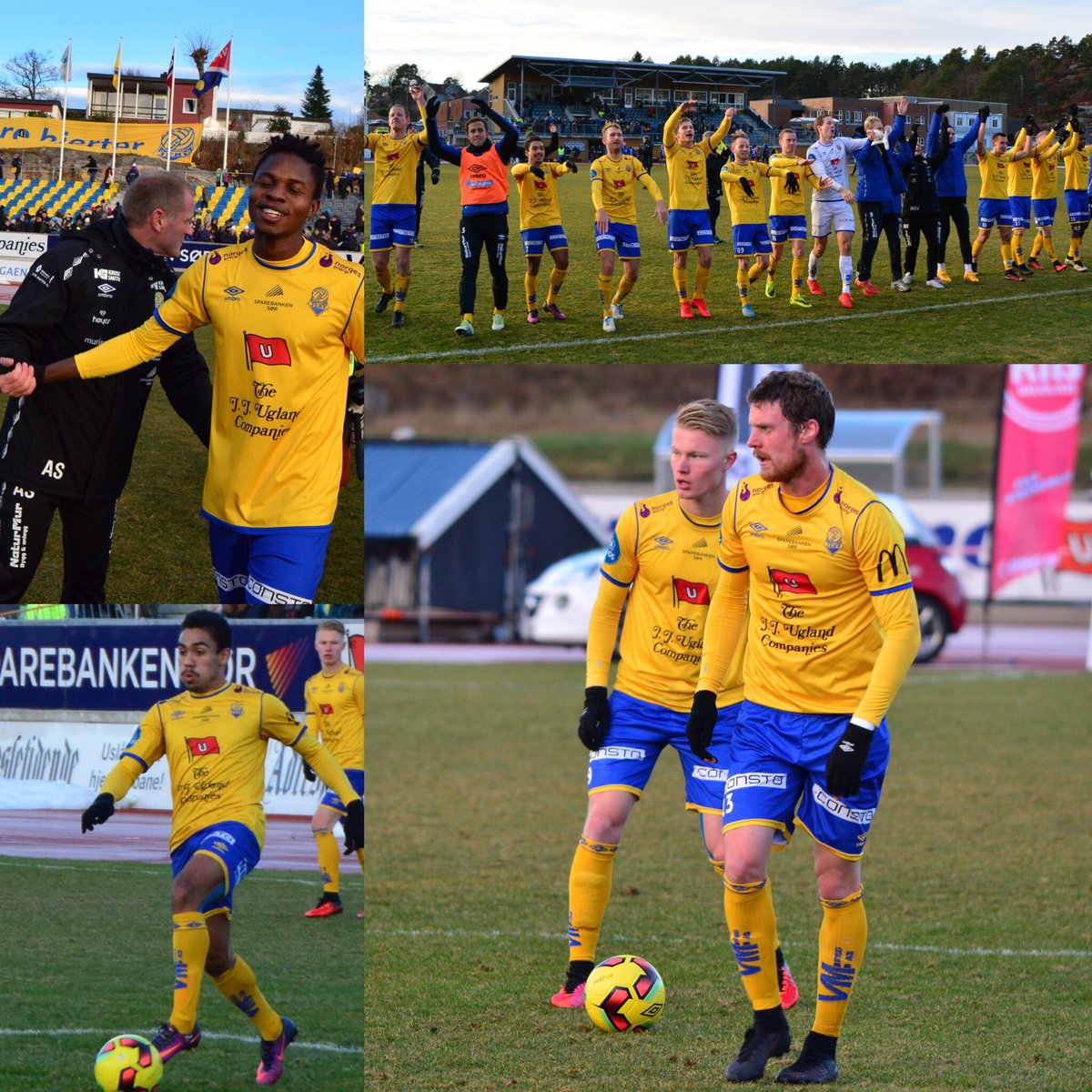 2013: 3. divisjon
2014: 2. divisjon
2015: Play-off finale mot Start (tap 1-3)
2016: Lede play-off-finalen mot Stabæk halvveis (1-0)