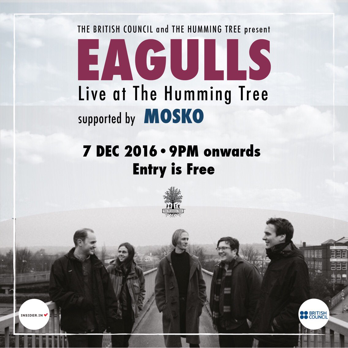 <a href="/inBritish/">British Council in India</a> #BLR and @The_HummingTree, Indiranagar are proud to present <a href="/EAGULLSUK/">EAGULLS</a> 9pm onwards Wednesday 7th December 2016.