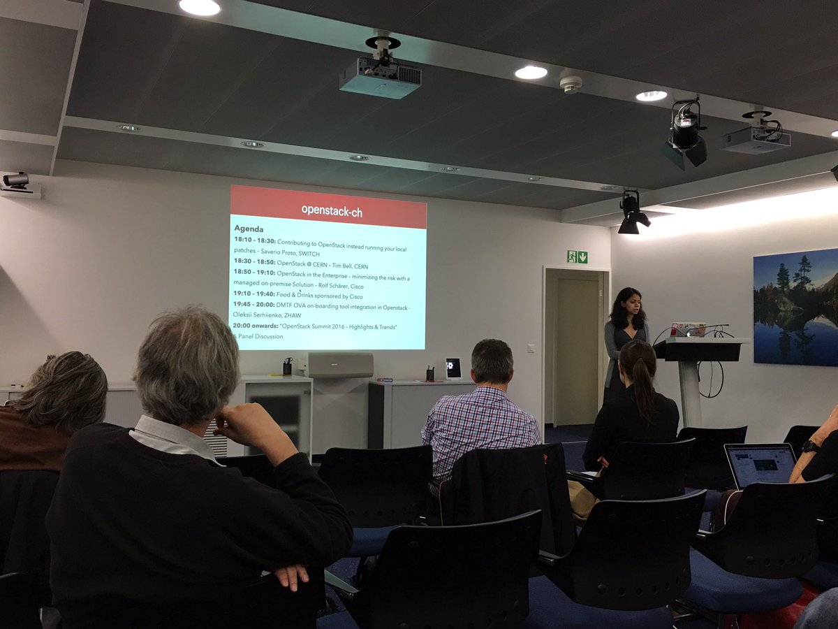 GuidoOswald's tweet image. Looking forward to some interesting talks at the OpenStack meetup #OpenStackCH @pra_amr #meetup @switch